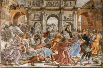 Slaughter Of The Innocents Renaissance Florence Domenico Ghirlandaio Oil Paintings
